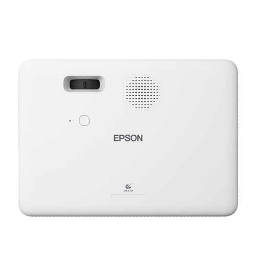 Epson CO-W01 WXGA Data Projector, 3,000 ANSI Lumens, 3LCD, Portable Business & Home Presentation Projector – Black