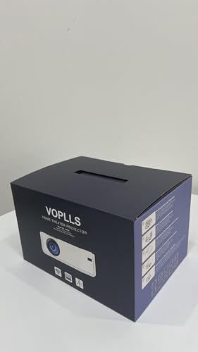 VOPLLS 4K Native 1080P Projector – iOS, Android, TV Stick & PPT Compatible