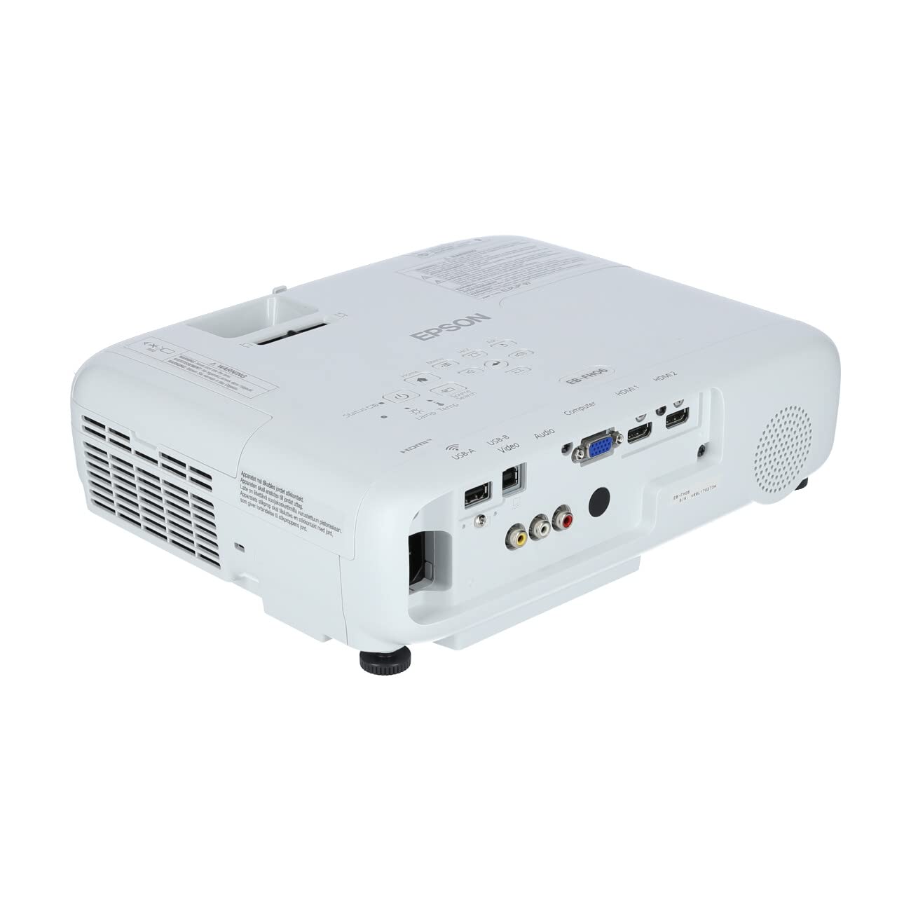 Epson EB-FH06 Full HD 1080p Projector, 3LCD, 3,500 Lumens, 332-Inch Display, Long-Life Lamp, Home Cinema Projector – White