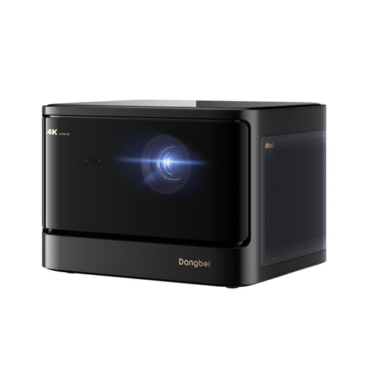 Dangbei DBOX02 4K Home Projector | 2450 ISO Lumens, 200" Screen, Google TV, Netflix Official, Dolby Audio & DTS:X, WiFi & Bluetooth