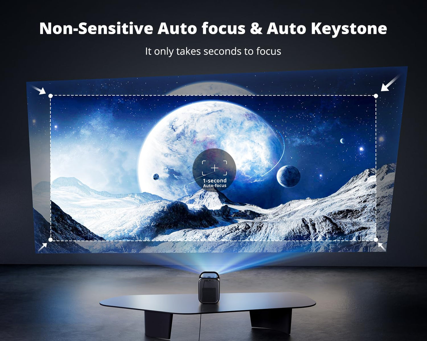 ETOE Seal Pro 4K Projector – Android TV, Dolby Audio, Auto Focus