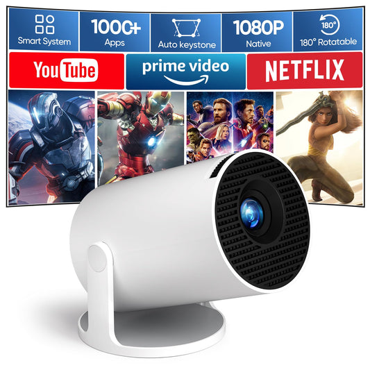 Wielio 2025 1080P Mini Projector – iOS, Android, PS5, Switch & Xbox Compatible