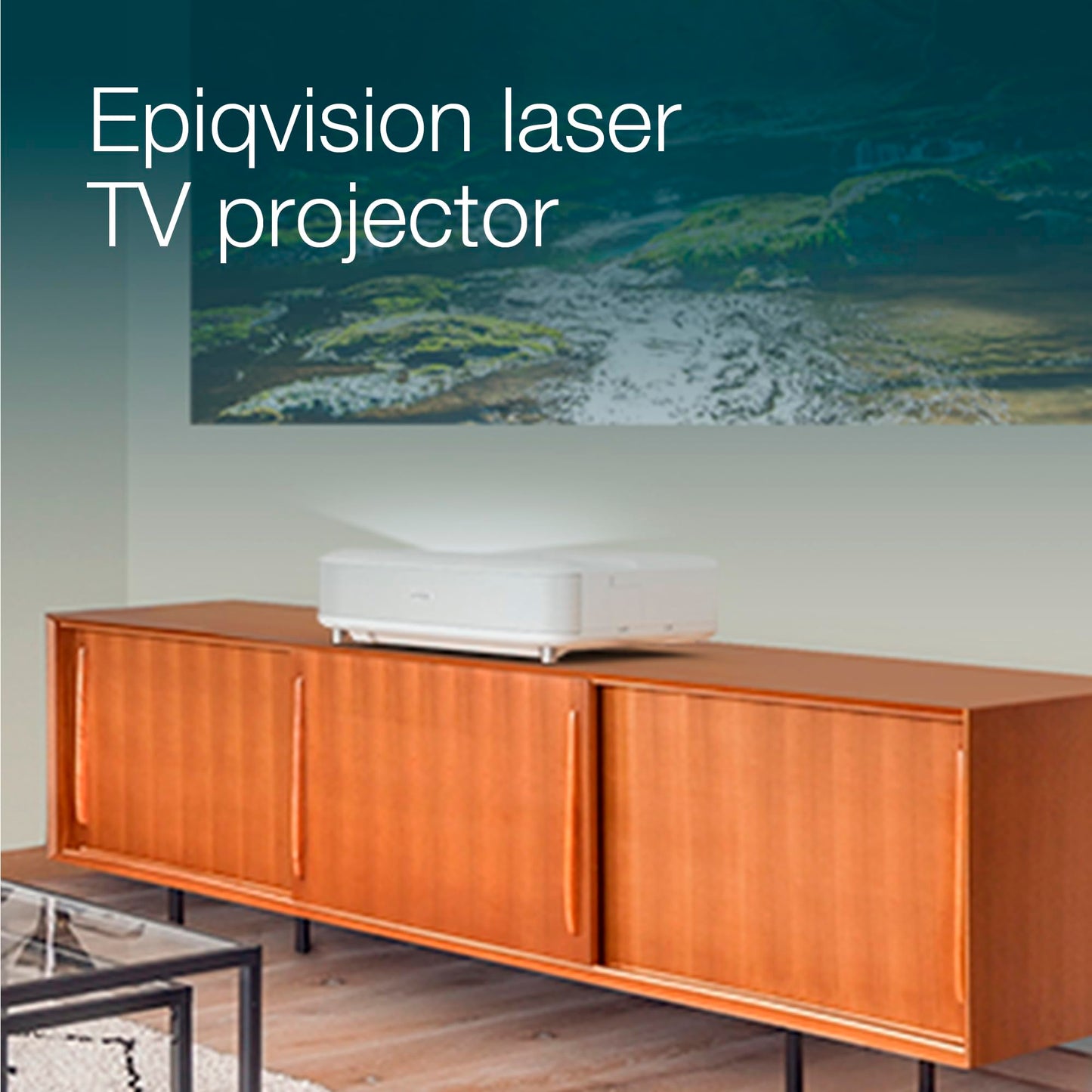 Epson EH-LS650W 4K Ultra Short Throw Projector – 3600 Lumens, Smart TV