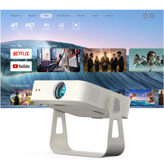 XuanPad Q5 1080P Mini Projector – Dust-Proof, Auto Focus, WiFi & Bluetooth