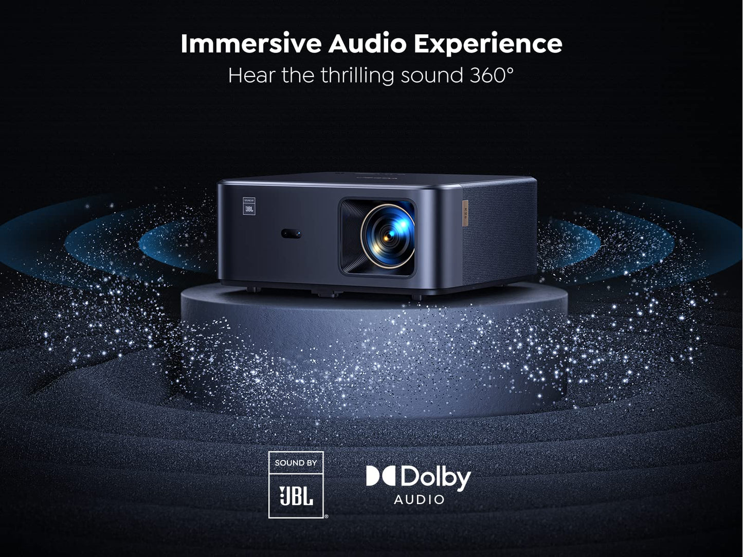 YABER K2s 4K Smart Projector – Google TV, JBL/Dolby Audio, Auto Focus