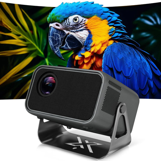 Buba Toys 4K Smart Projector – 1080P FHD, 500 ANSI Lumens, Auto Focus & Keystone, WiFi 6 & Bluetooth 5.0, Home Cinema & Outdoor Entertainment