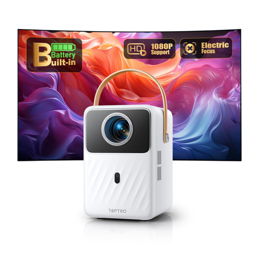 TOPTRO B1 1080P Mini Projector – Home & Outdoor Cinema, Netflix & Disney+