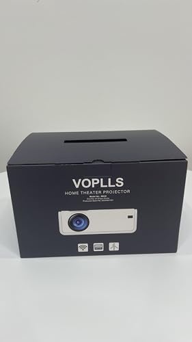 VOPLLS 4K Native 1080P Projector – iOS, Android, TV Stick & PPT Compatible