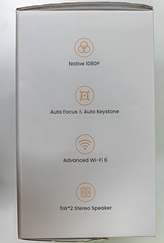 YABER Pro V9 Projector | 4K Supported, 6D Keystone, Home Cinema for Bedroom