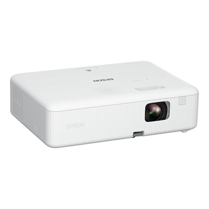 Epson CO-W01 WXGA Data Projector, 3,000 ANSI Lumens, 3LCD, Portable Business & Home Presentation Projector – Black