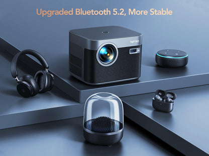 TOPTRO X7 Smart 4K Projector – Portable Home Cinema, Auto Focus, WiFi 6