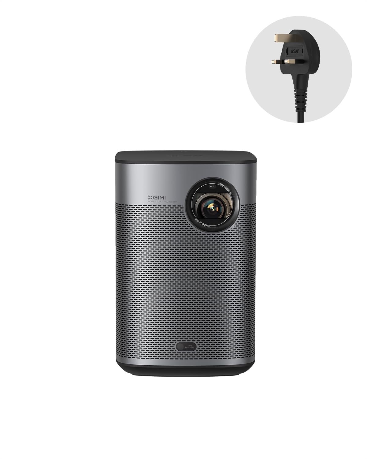 XGIMI Halo+ 1080P Portable Projector | 4K Supported, 700 ISO Lumens, Harman Kardon Audio, Auto Focus & Keystone, Android TV 10, WiFi & Bluetooth