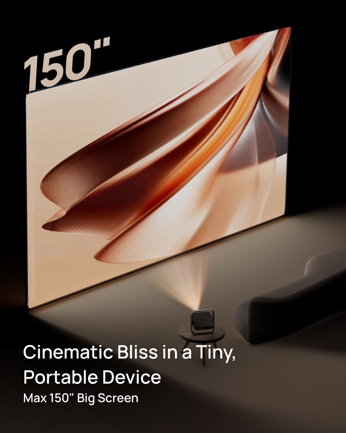 XGIMI Elfin Flip 1080P Projector | WiFi, Bluetooth, Adjustable Stand