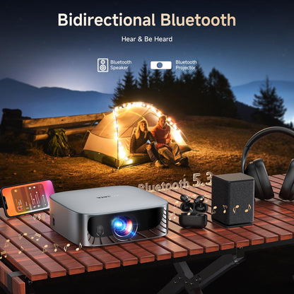 KOGATA 4K Short Throw Projector – Bedroom & Outdoor Movies, Dolby Audio