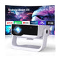 Wielio Smart Projector – 1080P FHD, 4K Supported, WiFi 6 & Bluetooth, Auto Keystone