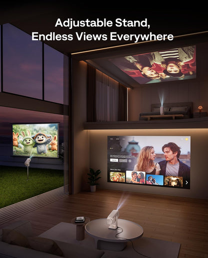 Aurzen BOOM Air 1080P Smart Projector – Portable Home & Outdoor Cinema
