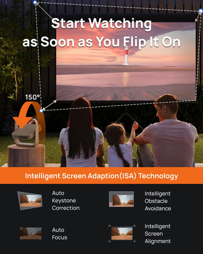 XGIMI Elfin Flip 1080P Projector | WiFi, Bluetooth, Adjustable Stand