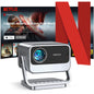 VOPLLS 4K Projector | WiFi 6, Bluetooth 5.2, Full HD 1080P, Portable