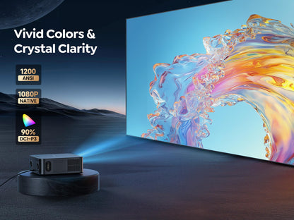 TOPTRO X9 Smart Projector – 1080P FHD, 4K Support, Netflix & Google TV, Dolby Audio