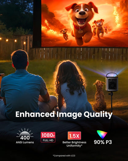 NEBULA Mars 3 Air 1080P Mini Projector – Home & Outdoor Cinema, Google TV