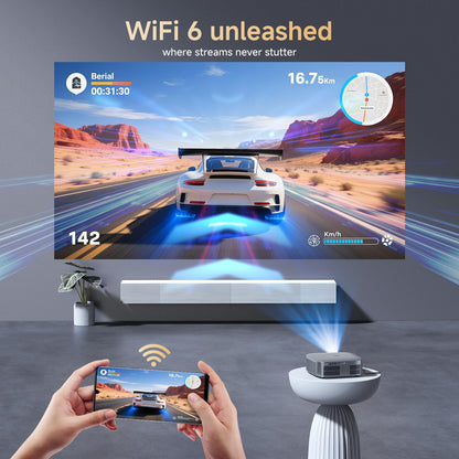 KOGATA 4K Short Throw Projector – Bedroom & Outdoor Movies, Dolby Audio