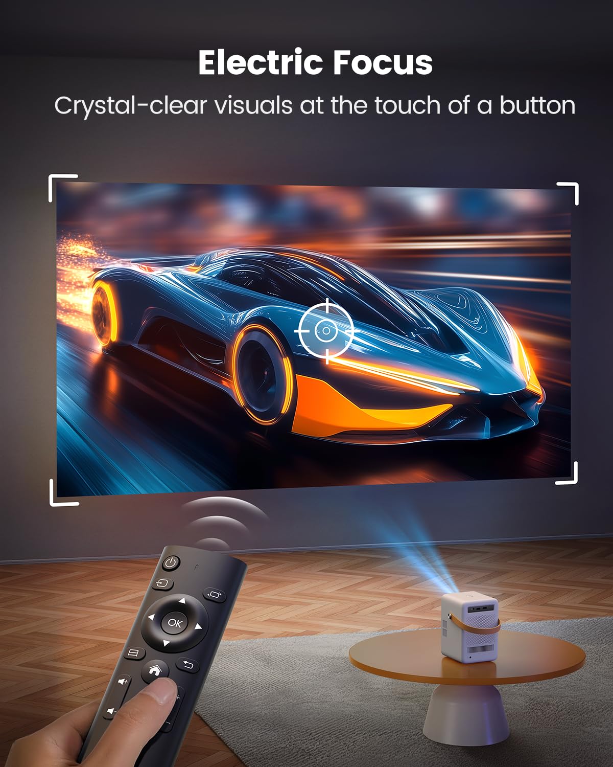 TOPTRO B1 1080P Mini Projector – Home & Outdoor Cinema, Netflix & Disney+