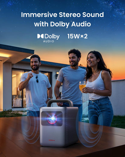 Anker NEBULA Cosmos 4K SE Projector | 200" Screen, Laser+LED, Handle, Portable