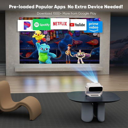 Wielio 2025 1080P Projector – iOS, Android & PS5 Compatible, Auto Keystone, Portable