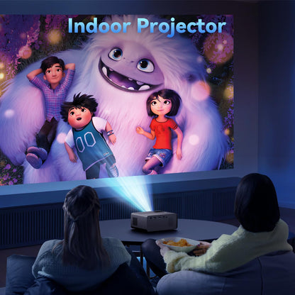 Einyoumily Portable Mini Projector – 15000 Lumens, Full HD 1080P Supported, Home Theater Projector up to 130", Compatible with iOS, Android, HDMI, USB, and TV Stick