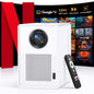 QIAOLET C800 Smart Projector | 1080P Native, 4K Supported, 1200 ANSI, Google TV, Auto Focus & 6D Correction, WiFi 6 & Bluetooth 5.2, Home Cinema