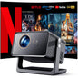 WOLFANG 4K Mini Projector – Outdoor & Home Cinema, Auto Focus, Netflix Official