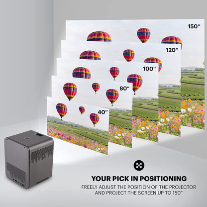 KODAK FLIK HD10 Smart Projector | 1080P Full HD Android TV, Google Assistant, Bluetooth & Dual Speakers