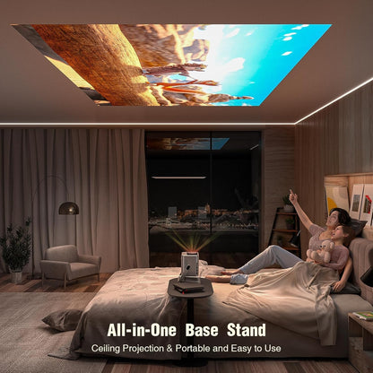 VOPLLS 4K Projector | WiFi 6, Bluetooth 5.2, Full HD 1080P, Portable