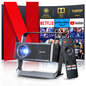 Polocsch P7 1080P Mini Projector – Portable Home Cinema, WiFi 6, Bluetooth