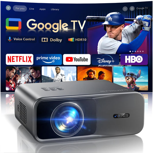 WiMiUS G1 4K Projector – Auto Focus, HDR10, Home & Outdoor Theater